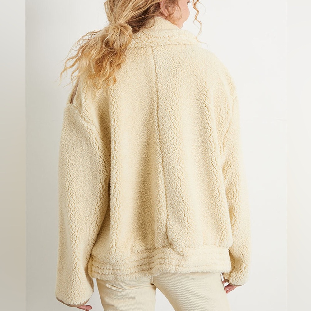 NWT‎ Free People Joplin Cozy Jacket Ivory Size Small - Picture 3 of 9